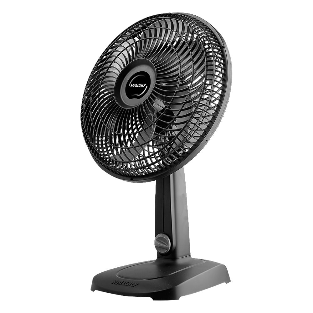 Ventilador Mesa Mallory Compact 30cm com 3 Velocidades Preto 220V