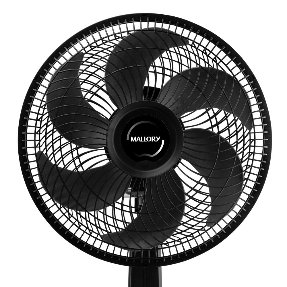Ventilador Mesa Mallory Compact 30cm com 3 Velocidades Preto 220V