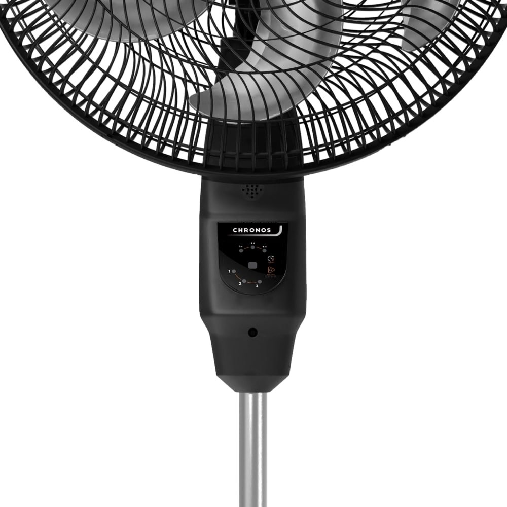 Ventilador Coluna Mallory Chronos  126W TS+ 6 Pás 40cm com 3 Velocidades Preto/Grafite 110v