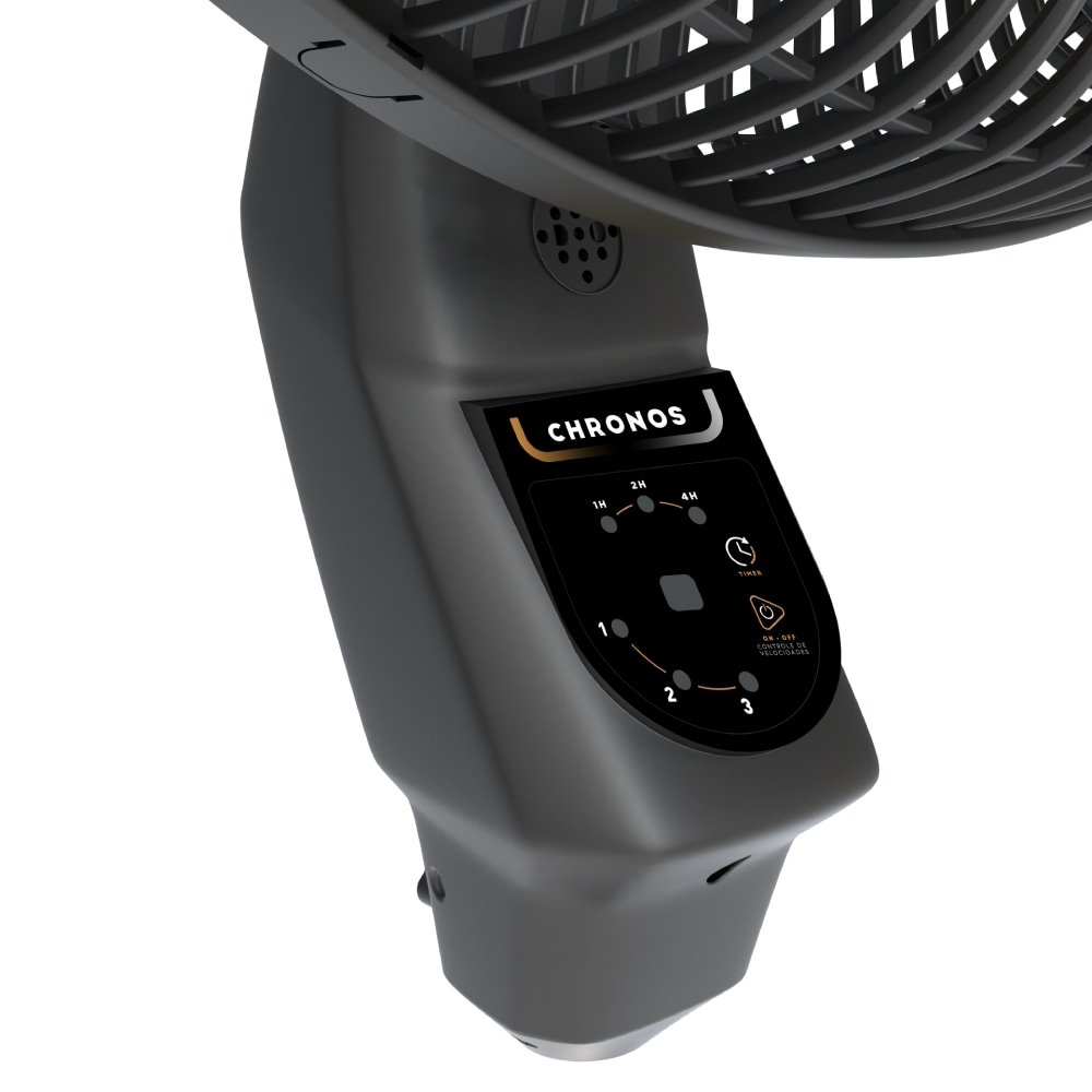 Ventilador Coluna Mallory Chronos  126W TS+ 6 Pás 40cm com 3 Velocidades Preto/Grafite 110v