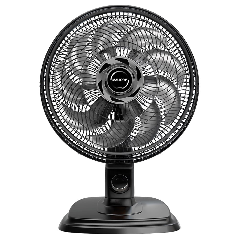 Ventilador Mesa Mallory EGEO 2 em 1, 40cm com 3 Velocidades, Preto, 110V