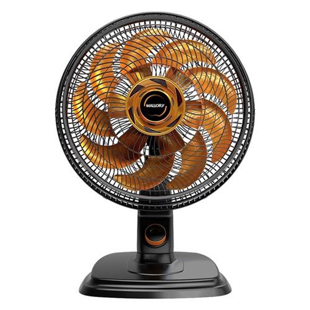 Ventilador Mesa Mallory EGEO 2 em 1, 40cm com 3 Velocidades, Preto, 220V