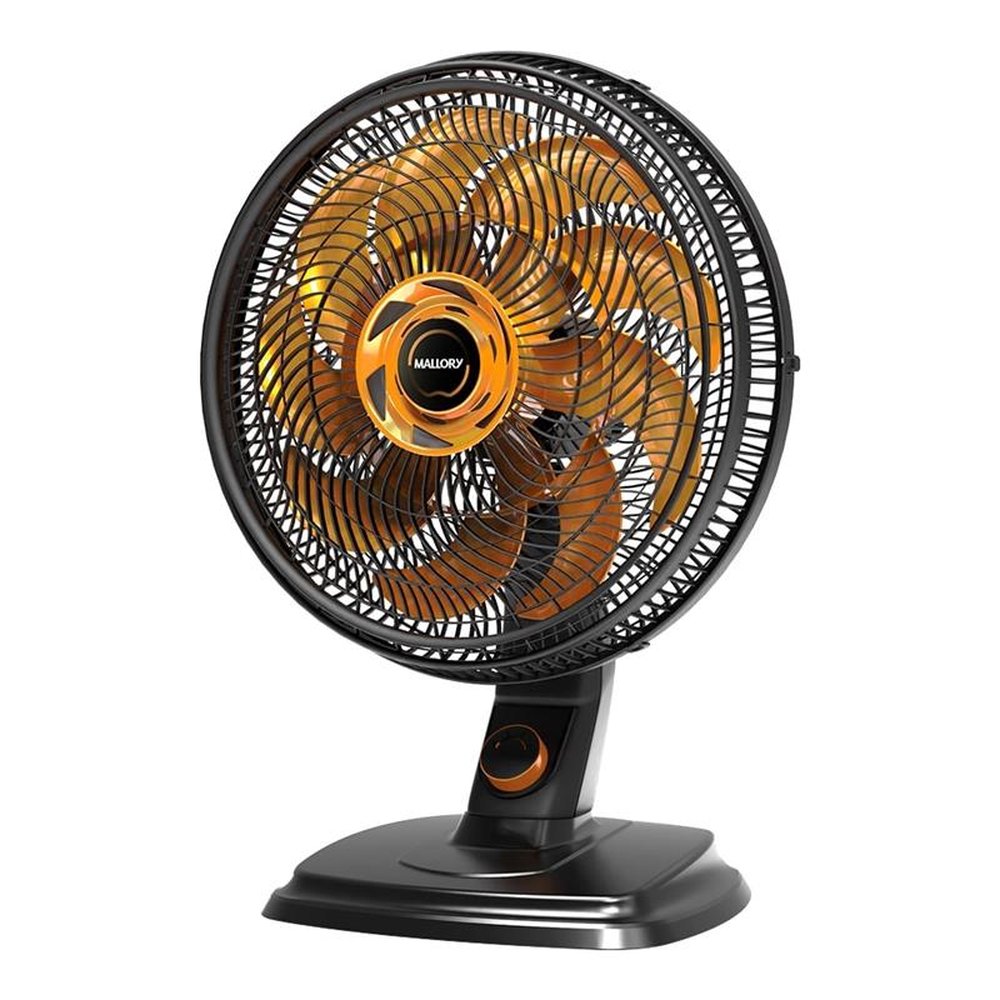 Ventilador Mesa Mallory EGEO 2 em 1, 40cm com 3 Velocidades, Preto, 220V