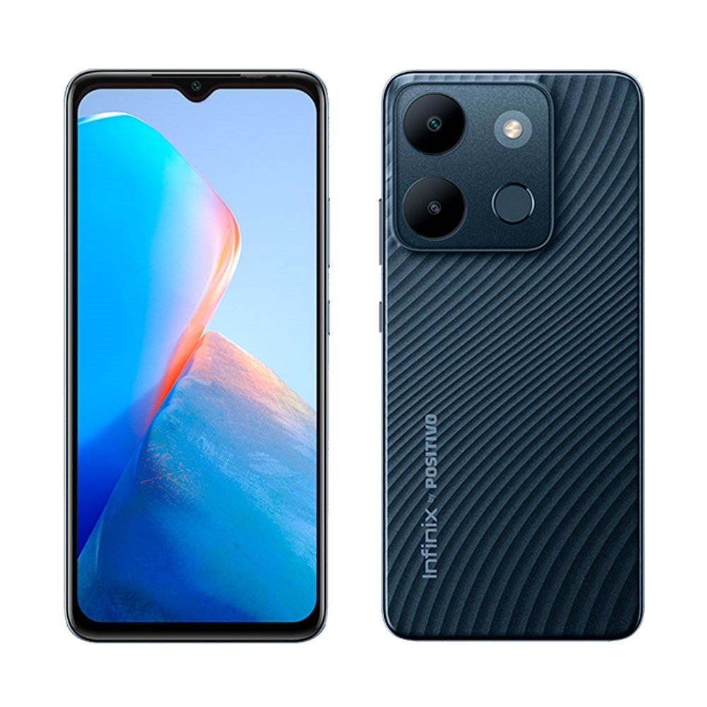 Smartphone Positivo Infinix Smart 7 Preto, Tela 6.6"- 4G+WiFi, Android 12, Câm.Traseira Dupla e Câm.Frontal