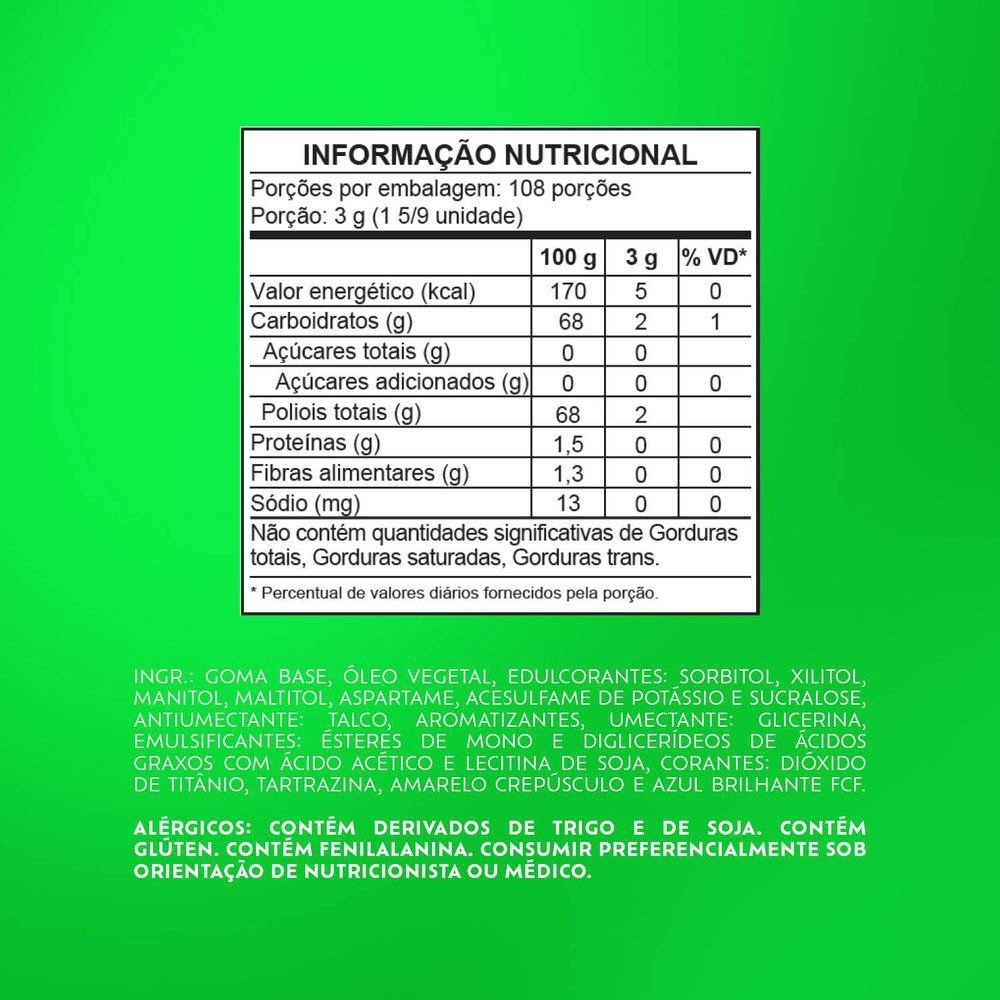 Chiclete Trident XSenses Spearmint sem açúcar Menta Garrafa - Caixa com 6 Unidades