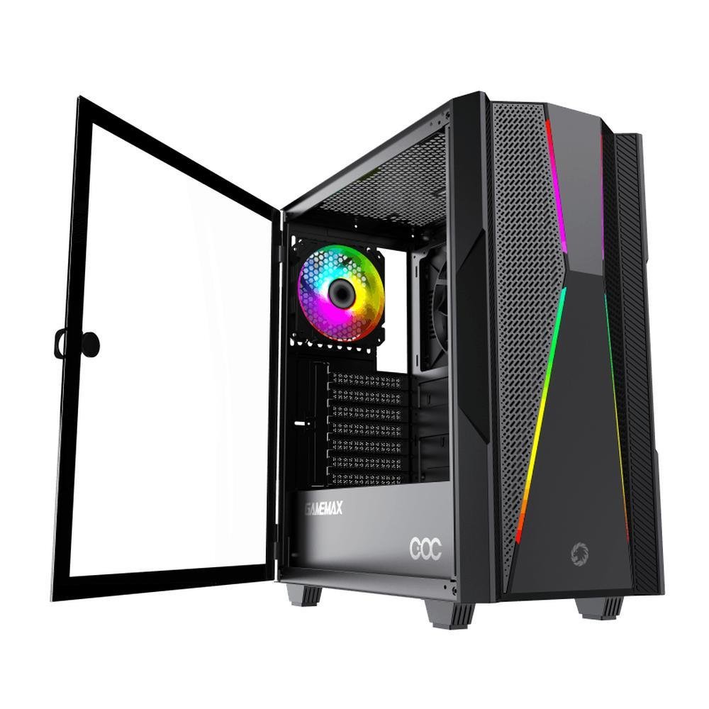 Gabinete Gamer Gamemax Typhoon Argb Coc Preto