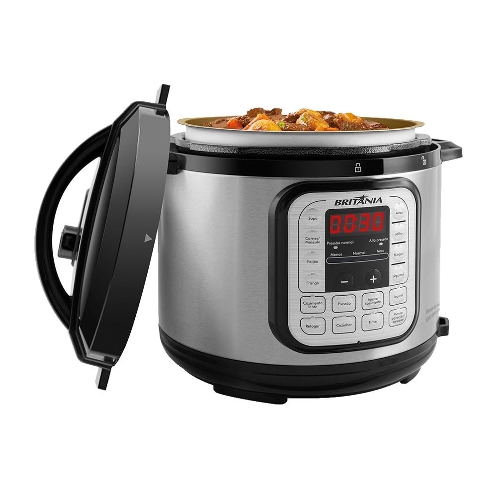 Panela Elétrica de Pressão Britânia BPP02G 5 Litros Inox 110V