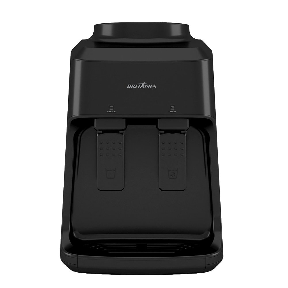 Bebedouro de Água de Mesa Britânia Aquaplus BBE12P - Refrigeração Eletrônica, Preto, Bivolt