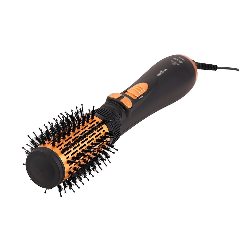 Escova Rotativa Britânia BER20PD - 3 Temperaturas + 2 Velocidades, Preto/Dourado, Bivolt