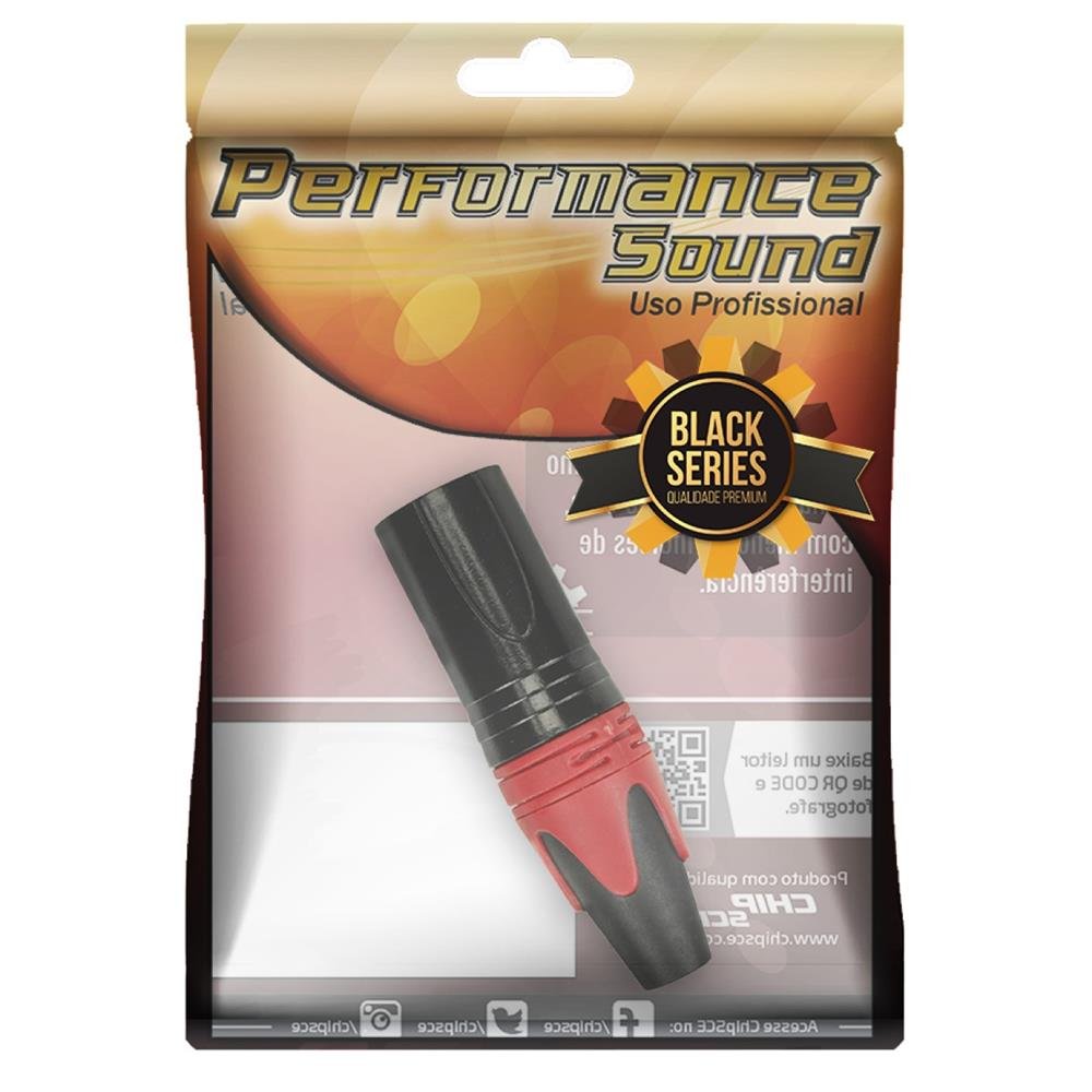 Plug Cannon Black Séries - Cannon Macho - Vermelho