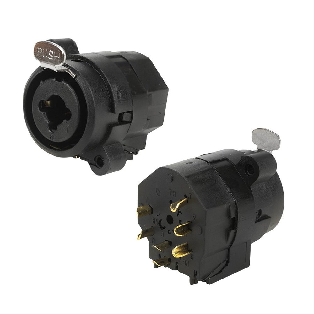 Conector Combo PCI - Cannon XLR Fêmea P10 Estéreo - Profissional