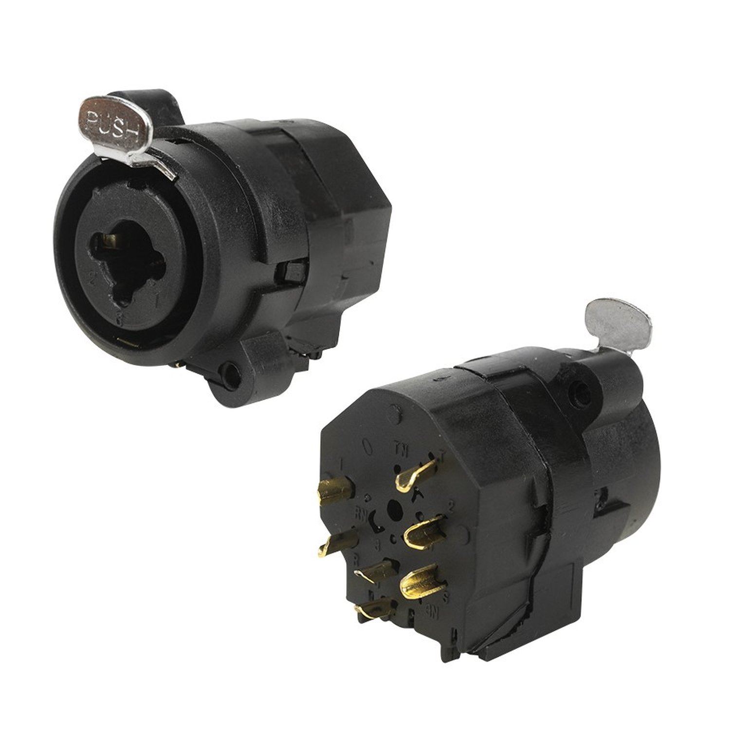 Conector Combo PCI - Cannon XLR Fêmea P10 Estéreo - Profissional