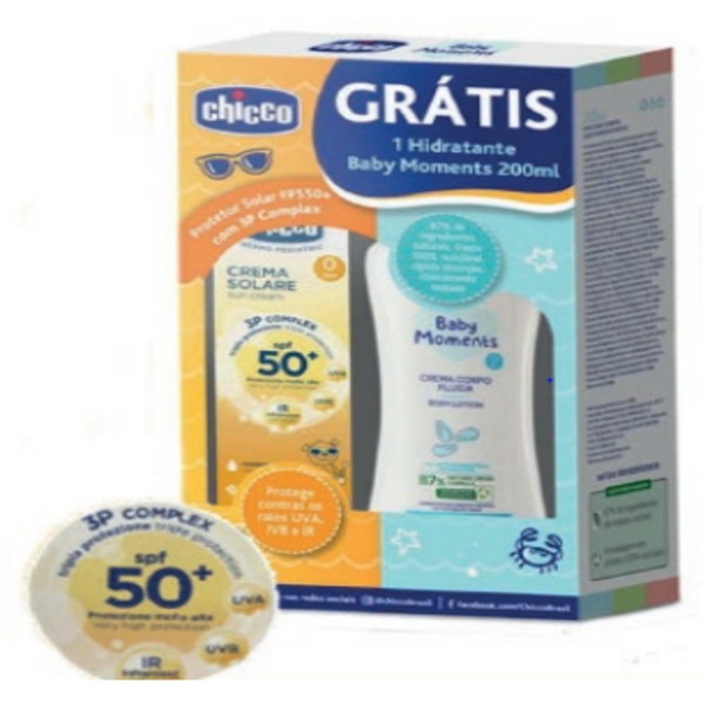Kit Chicco Protetor Solar + Hidratante