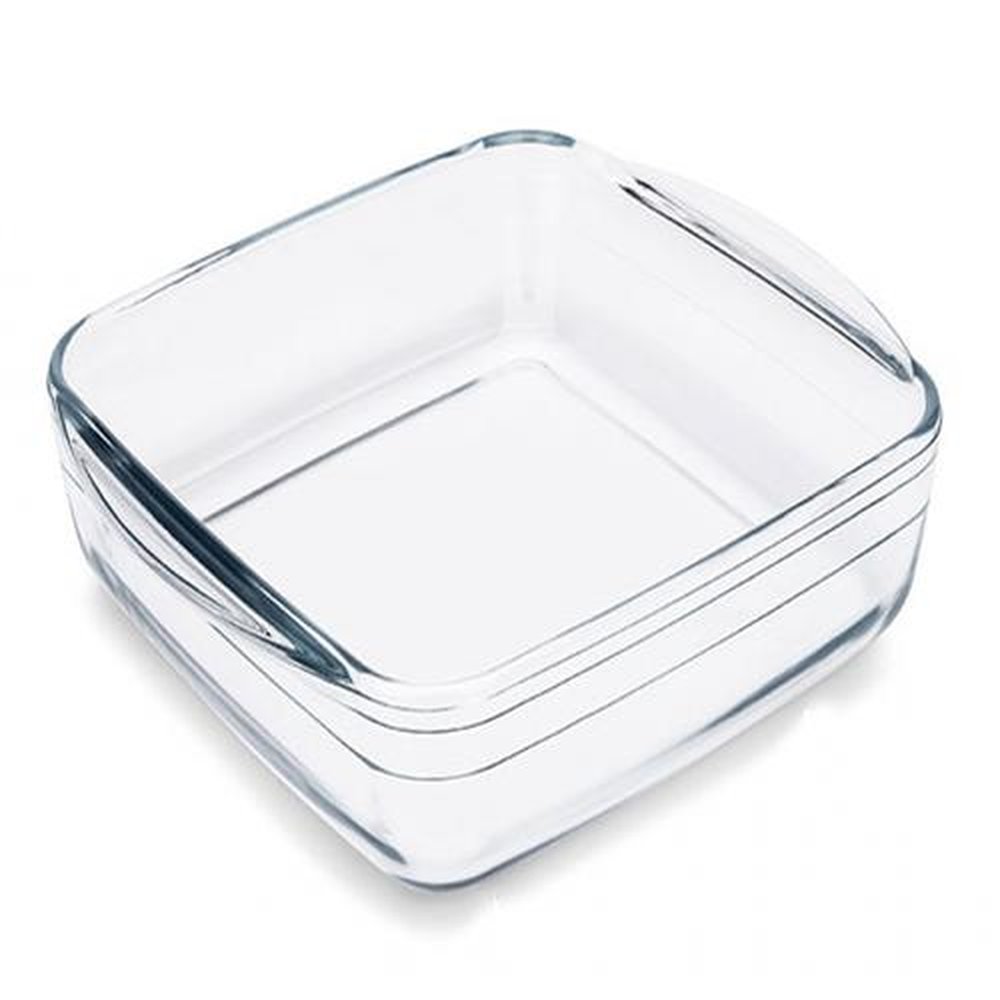 Assadeira Quadrada Cheff 1,6L Brinox Vidro 1,6L 25X22X5cm