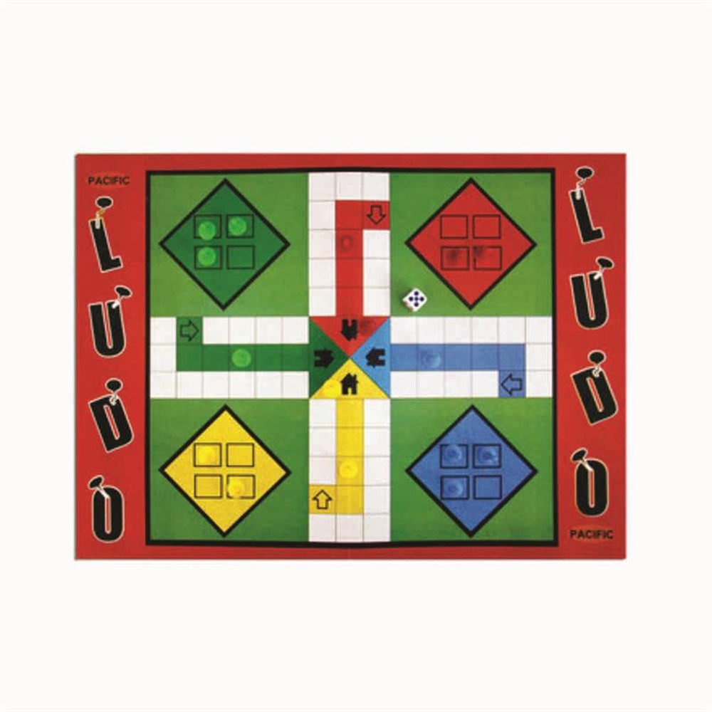 Jogo De Ludo Acompanha tabuleiro 16 pinos 1 dado Medida 20cmx30cm