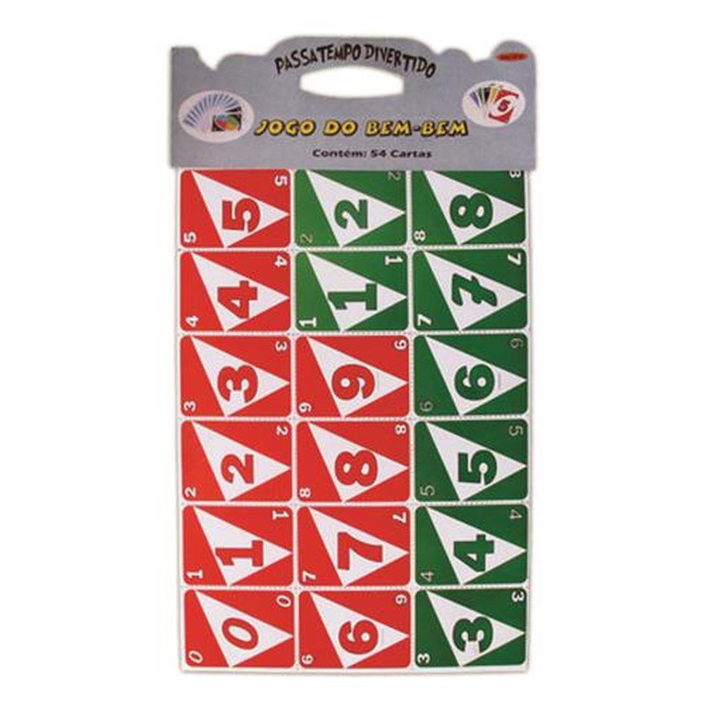 Jogo Bem Bem Contém 54 cartas