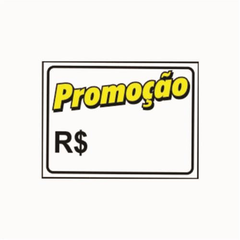 Placa de Sinalização Promoção Medida 15cmx20cm