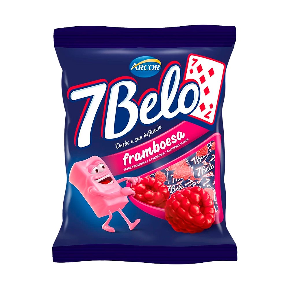 Bala 7 Belo Framboesa 100g Arcor