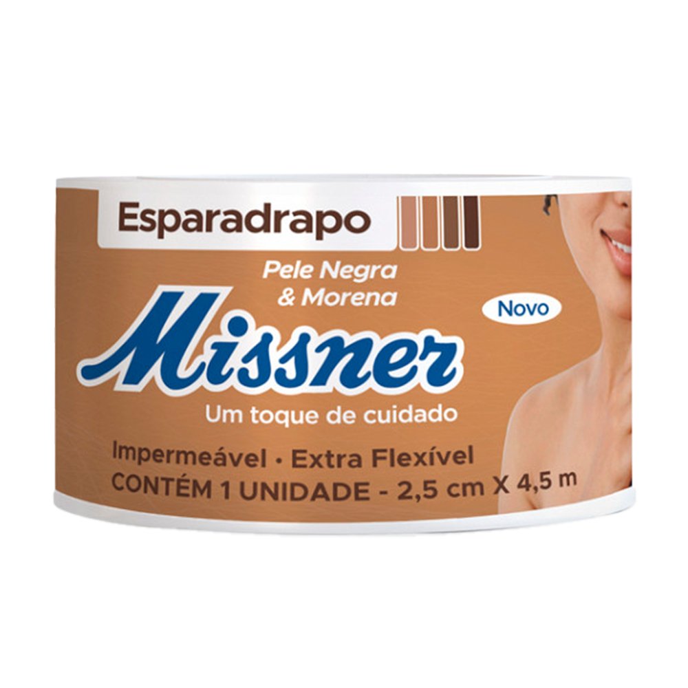 Esparadrapo Impermeavel Missner Marrom 2,5cmx4,5m