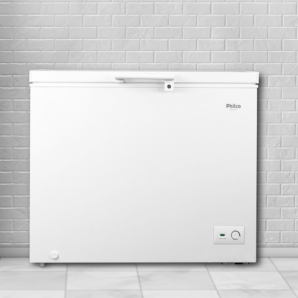 Freezer Horizontal Philco 253 Litros PFH260B - 2 em 1, Classe A, Branco, 110V
