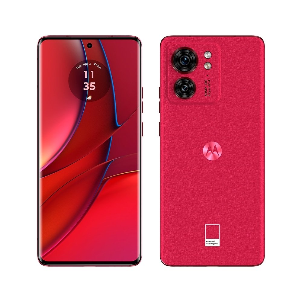 Smartphone Motorola Edge 40 Xt2303-2,Viva Magenta,Tela 6.55",Wi-Fi+5G+Nfc,Câm.Traseira Dupla,Câm.Frontal 32Mp,8Gb Ram,256Gb