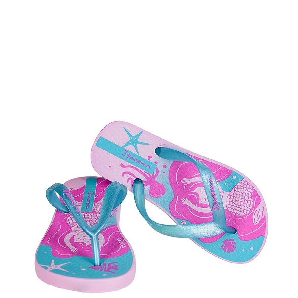 Chinelo Infantil Ipanema Fantasia Rosa - Azul - Grade com 12 pares