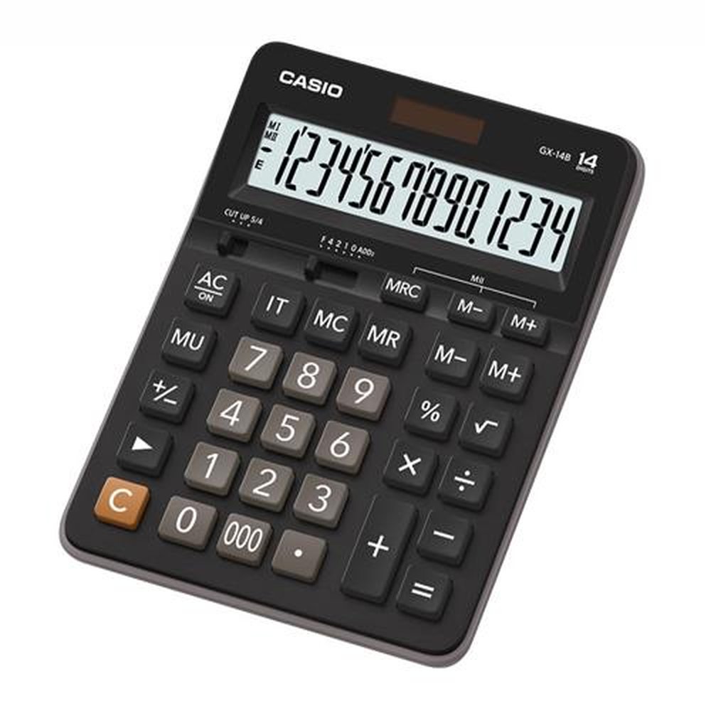 Calculadora Casio De Mesa Com Visor Grande 14 Dígitos GX-14B