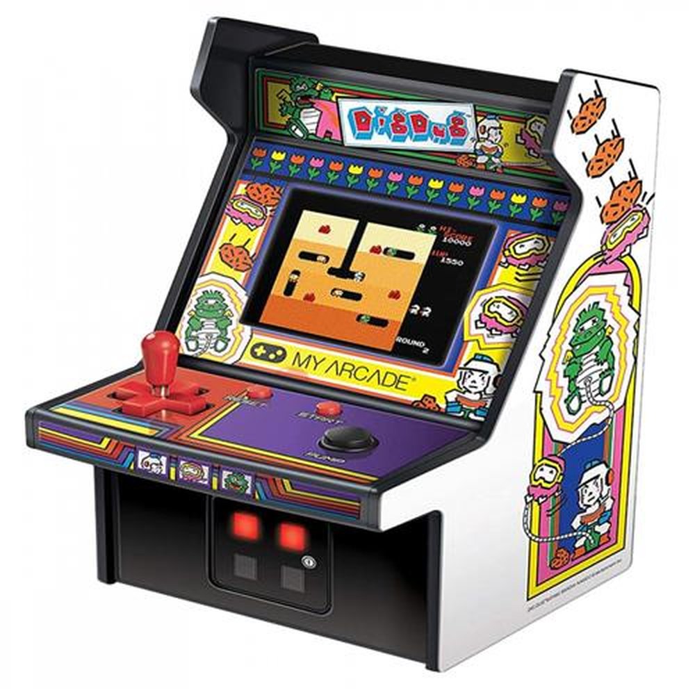 Cabine Portátil Retrô Com Joystick Dig Dug My Arcade