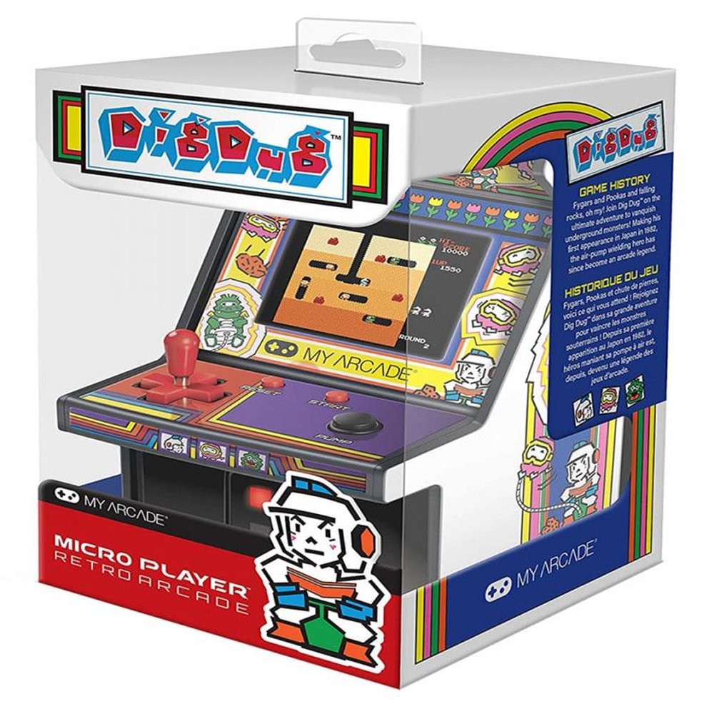 Cabine Portátil Retrô Com Joystick Dig Dug My Arcade