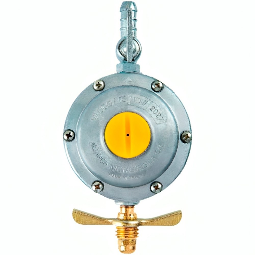 Regulador para Gás Aliança 506/01 Grande sem Mangueira 2KG/H Nova Embalagem