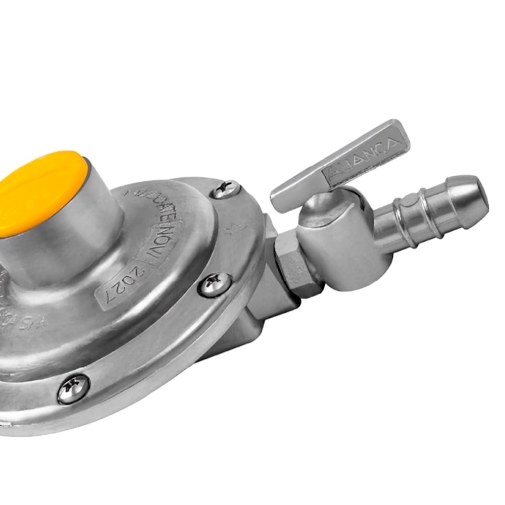 Regulador para Gás Aliança 506/01 Grande sem Mangueira 2KG/H Nova Embalagem
