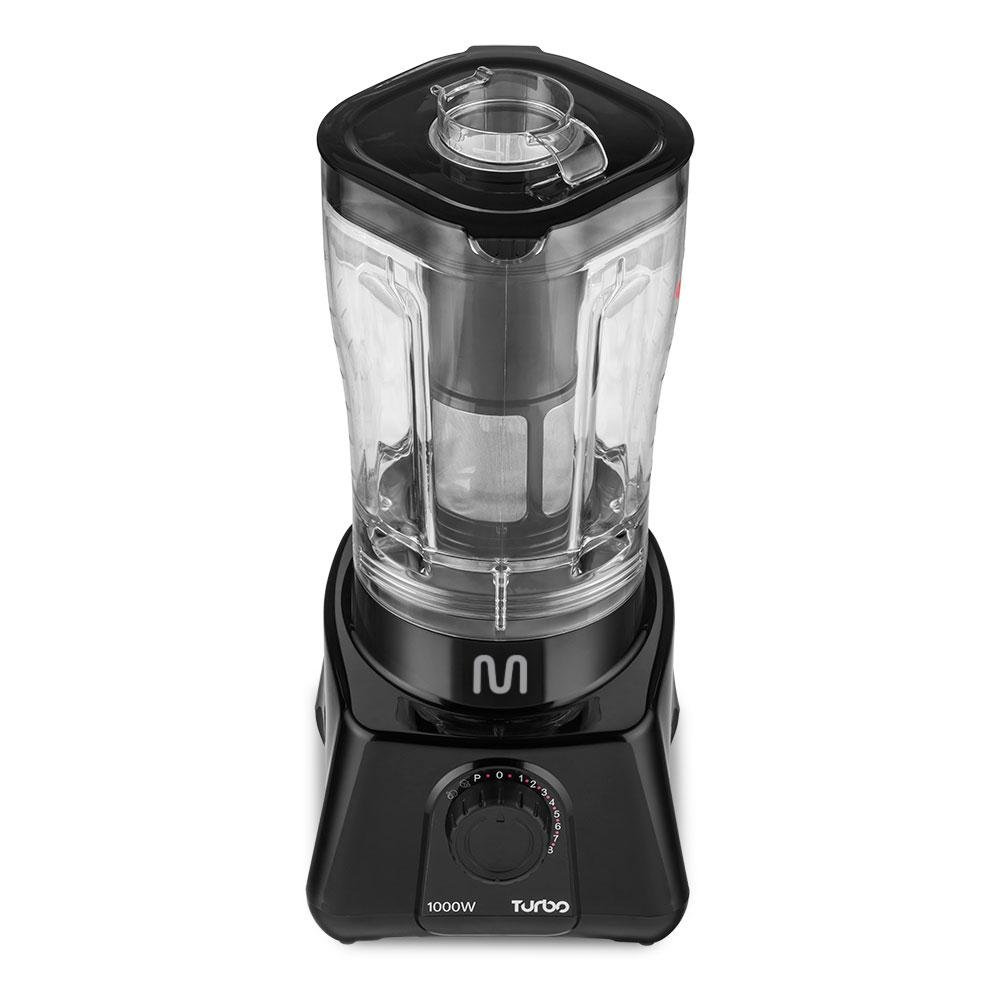 Liquidificador 2,6L Turbo Preto 1000w-127v Com 8 Velocidades Multi Home - LQ1001