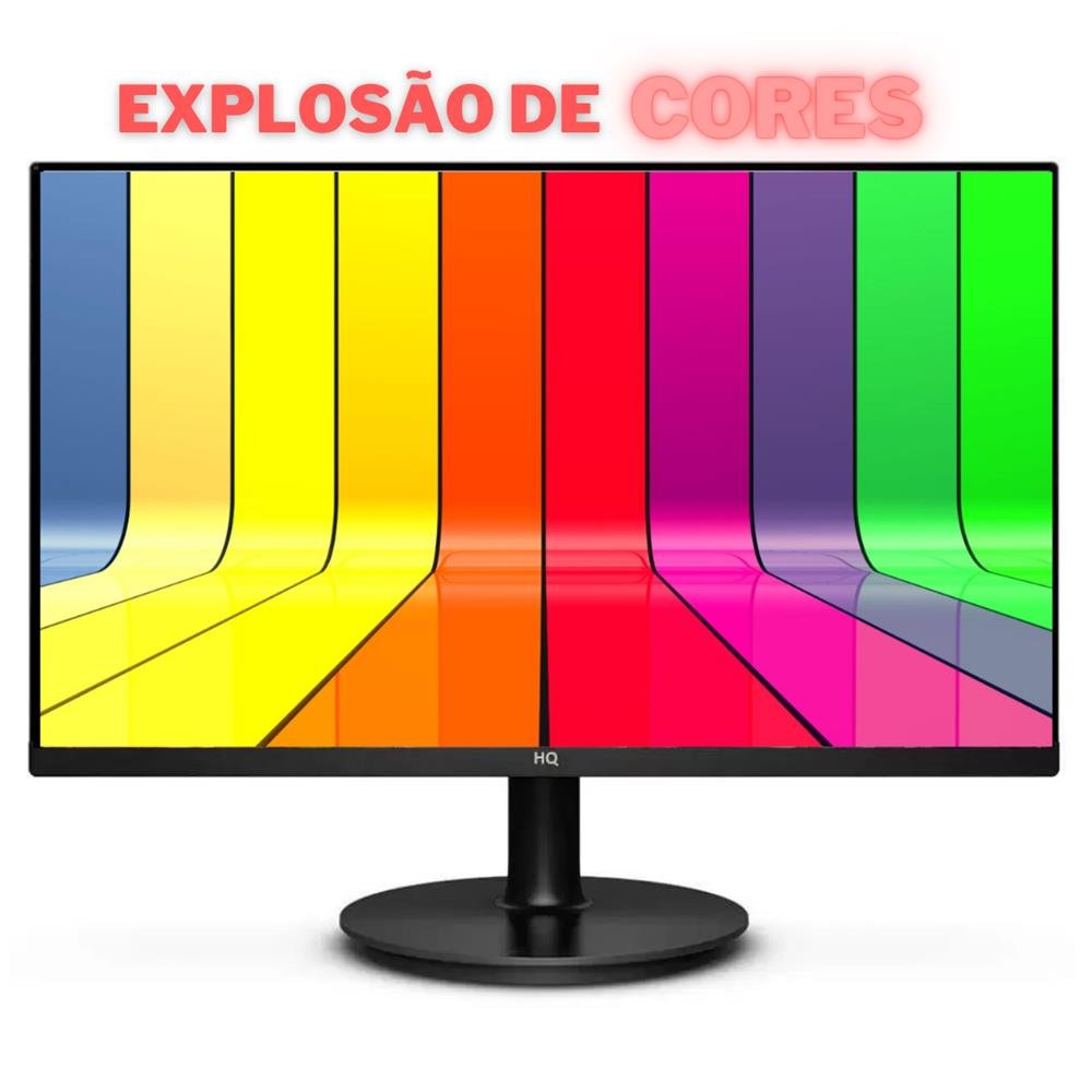 Monitor 3Green, Tela de 20 LED 75Hz, Widescreen, VESA, HDMI/VGA, Ajuste de Inclinação, Preto