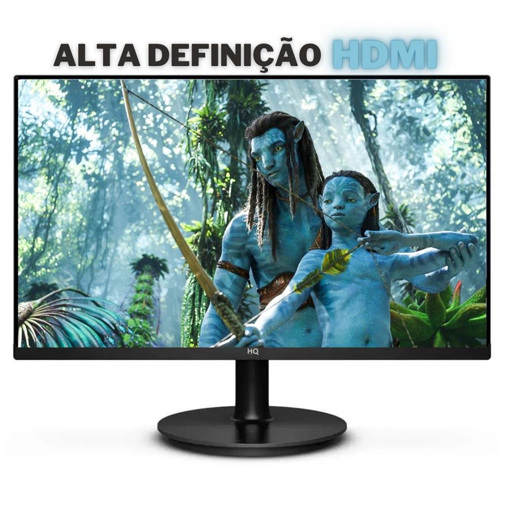 Monitor 3Green, Tela de 20 LED 75Hz, Widescreen, VESA, HDMI/VGA, Ajuste de Inclinação, Preto