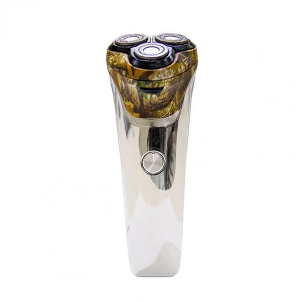 Barbeador Vivitar Premium RealTree Com 3 Lâminas, Sem Fio E Carga USB
