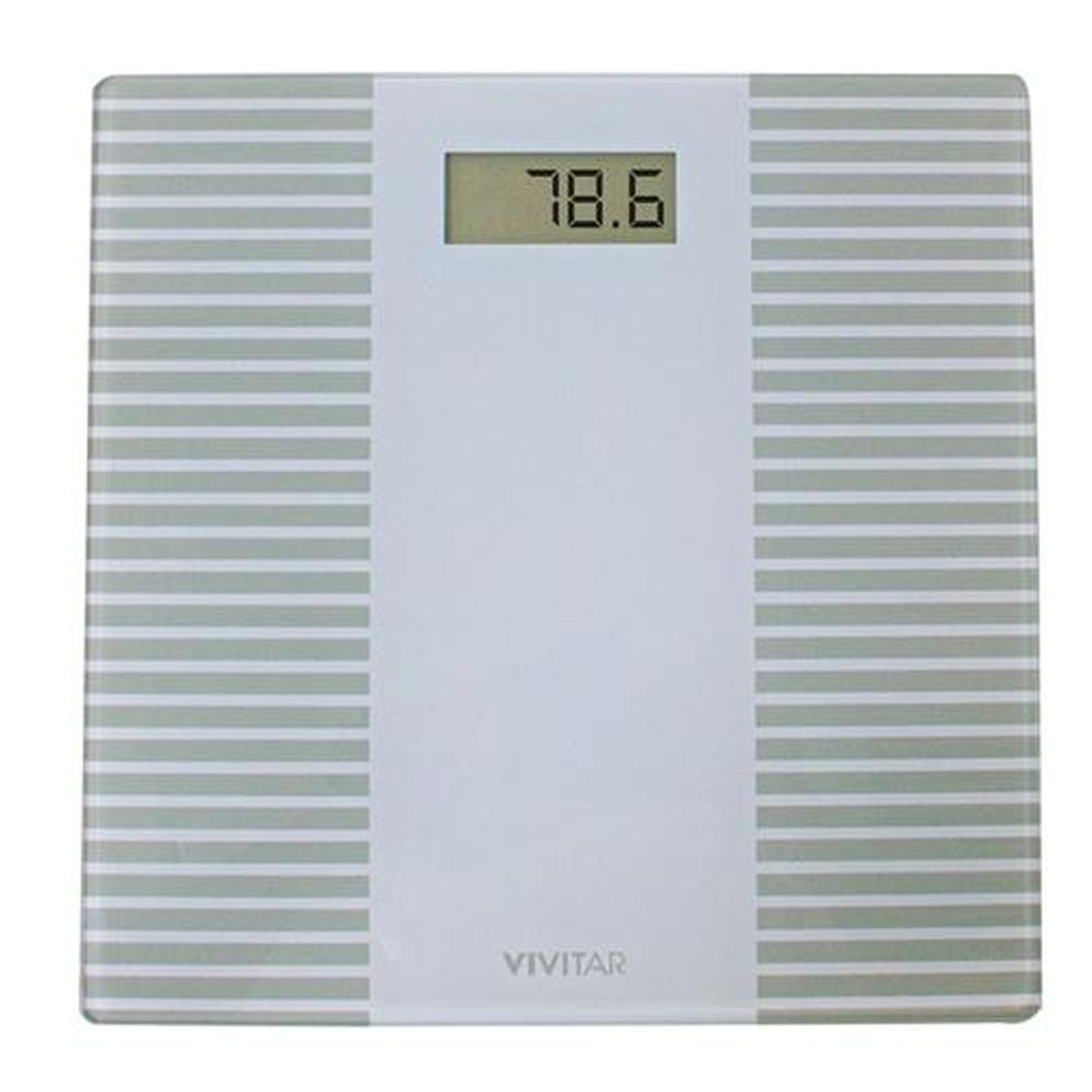 Balança Digital Automática Para Banheiro Com Visor Grande - 180 Kg - Branca