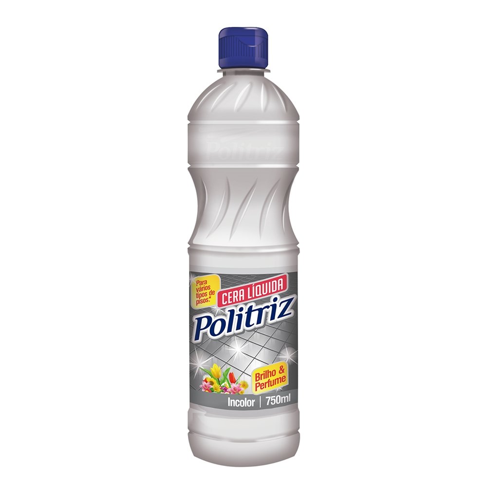 Cera Líquida Politriz Incolor Emulsionada 750ml - Embalagem com 12 Unidades
