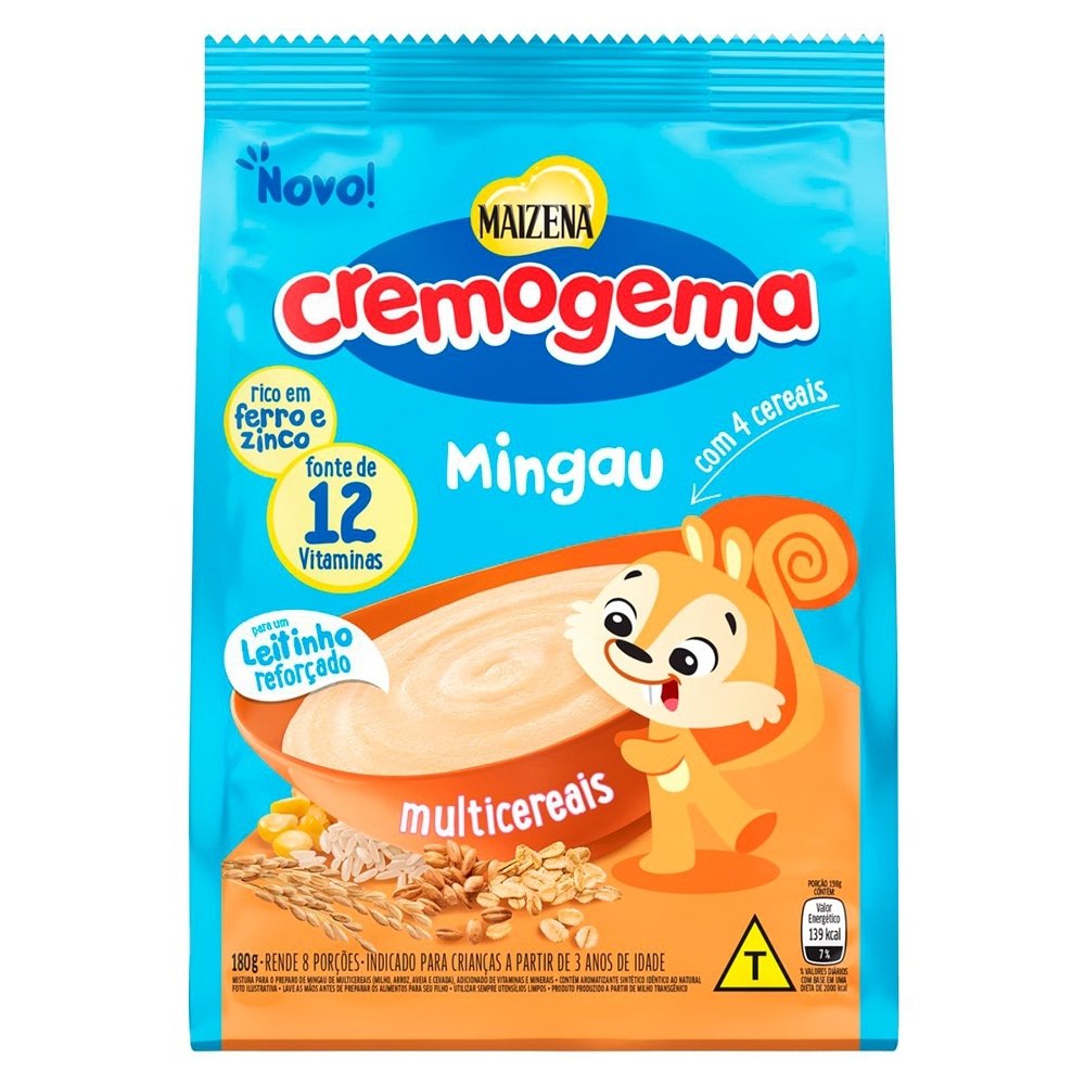 Mingau Multicereais Maizena Cremogema 180g