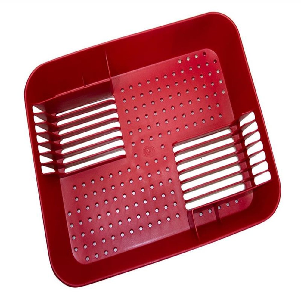 Sauvic scolapiatti in acciaio inox 85 cm Argento Argento Taglia unica