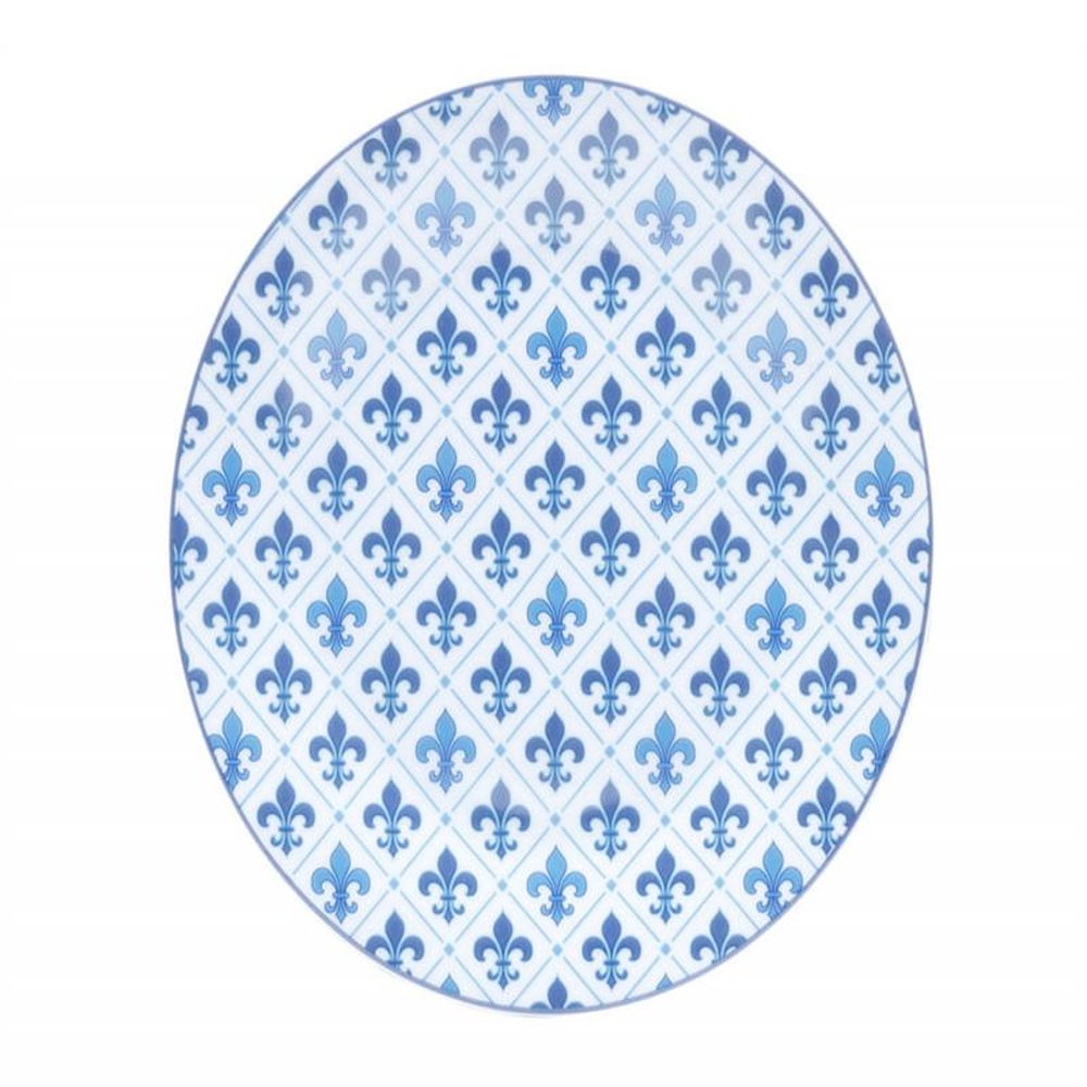 Aparelho de jantar 42 peças de porcelana Super White Flor de Liz