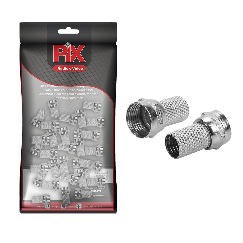 Conector F Antena Rosca RG-6