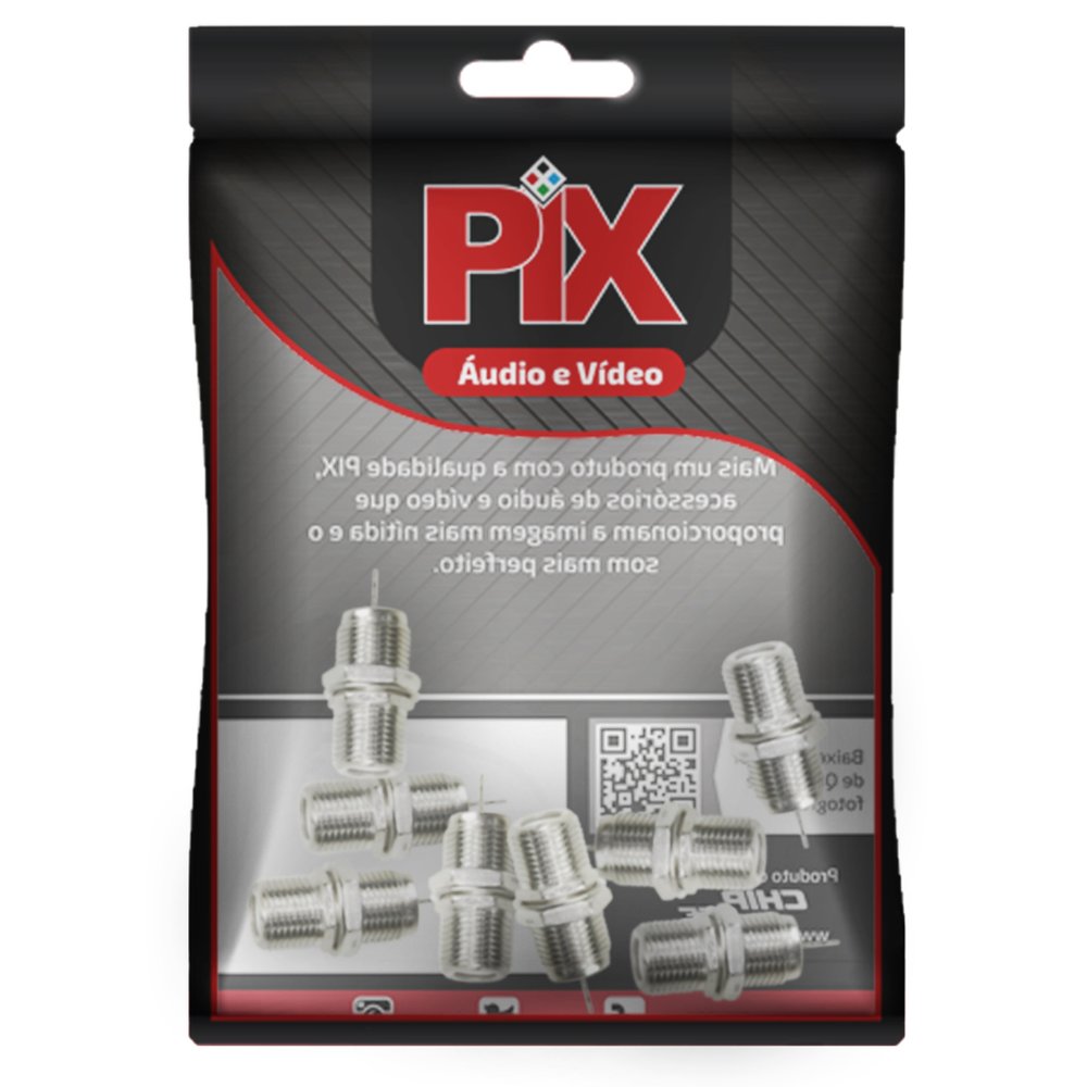 Conector F Antena - Rosca Para Painel