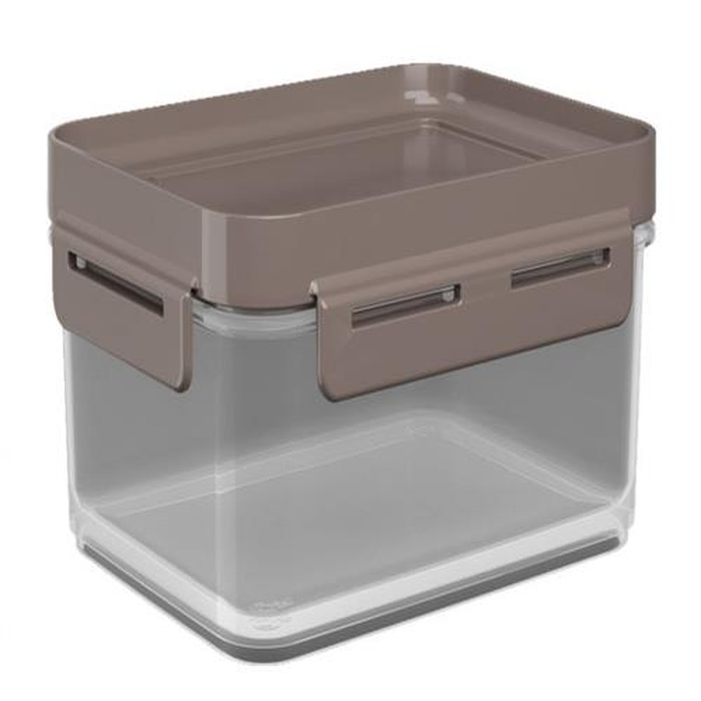 Pote Hermético Flap 18,5 X 14,5 X 8,5 Cm 1 L - Cinza