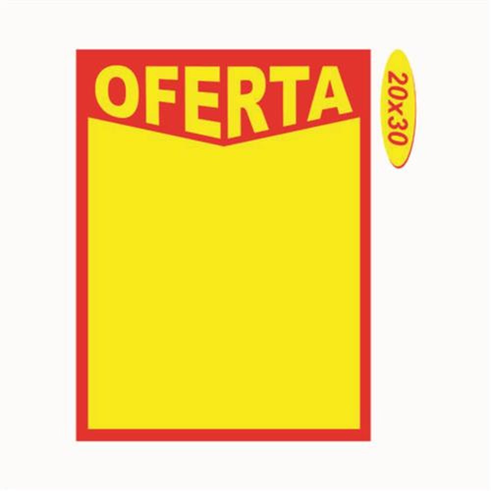 Cartaz De Oferta A Granel 100 Unidades Medida 20cmx30cm