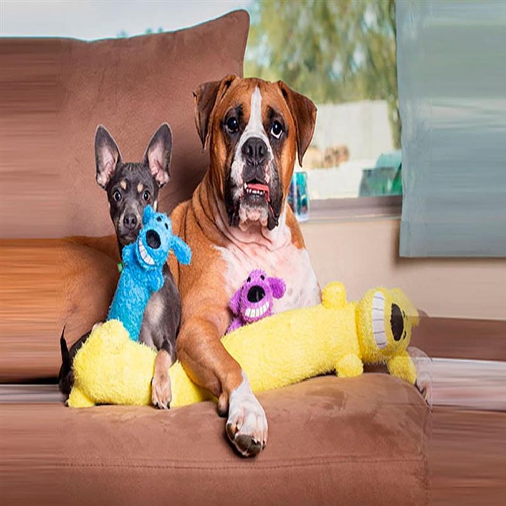 Brinquedo Pet para cães Loofa Dog com 30 cm - Amarela