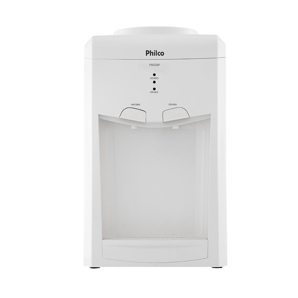 Bebedouro de Água de Mesa Philco PBE02BF - com Compressor, Branco, 110V
