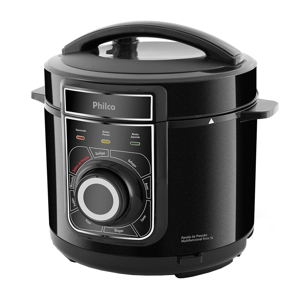 Panela Elétrica de Pressão Philco PPP02PI Multifuncional 5L Preto 110V