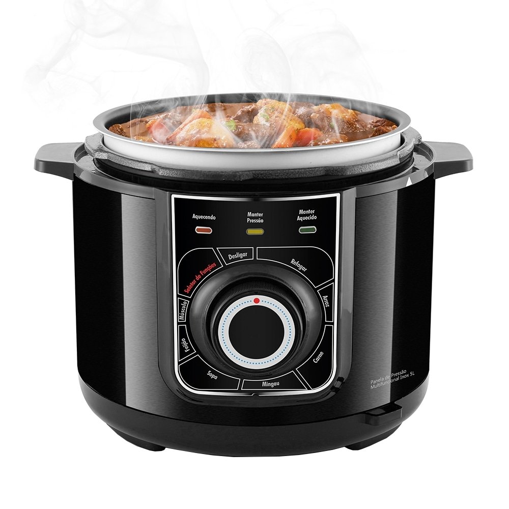 Panela Elétrica de Pressão Philco PPP02PI Multifuncional 5L Preto 110V
