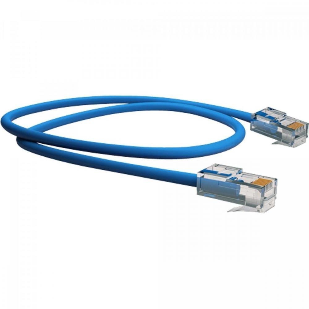 Cabo Patch Cord Cat6 T568a/B 0.5M Azul