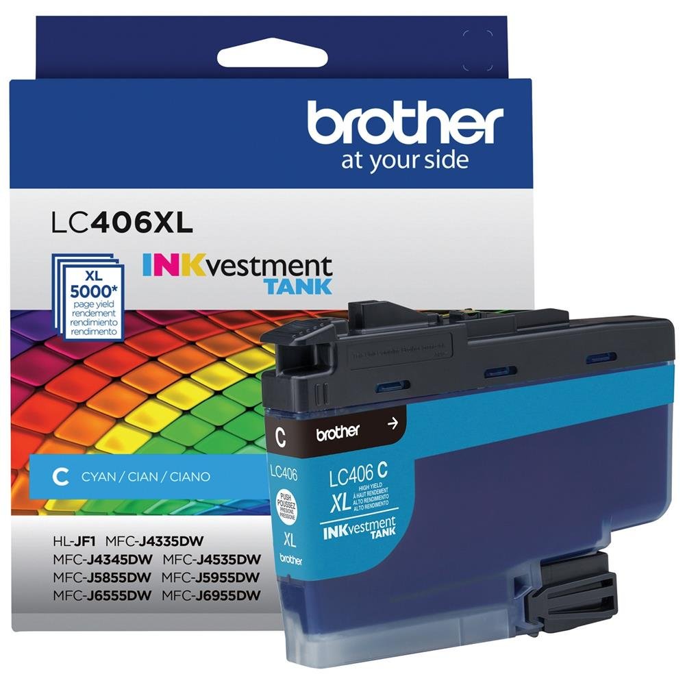 Cartucho de Tinta Brother Ciano 5K - LC406XLCS